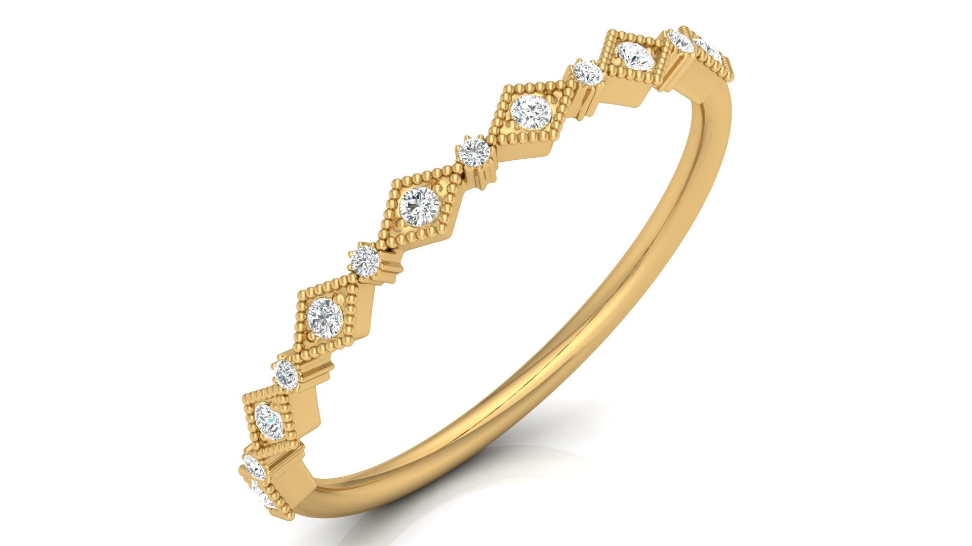 Squarcee thirteen Diamond Engagement Ring-S17