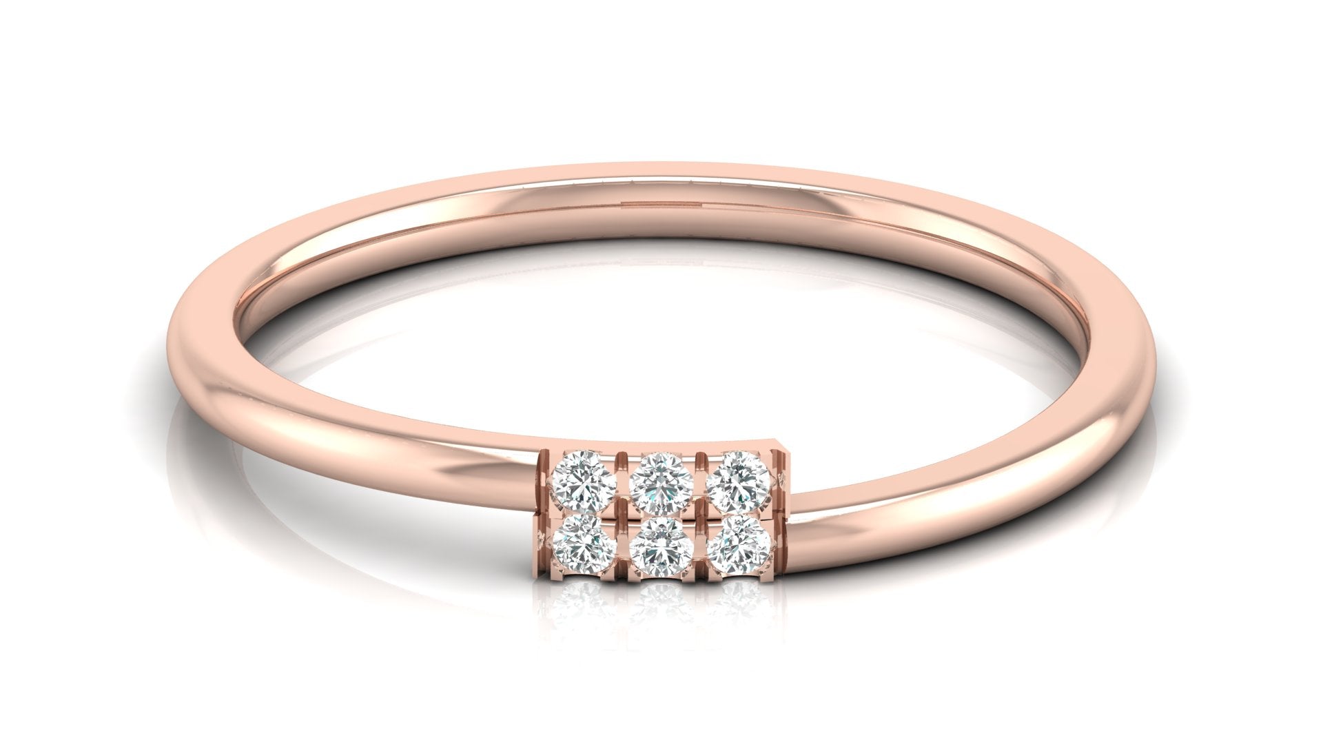 Rectoma six Diamond Diamond Engagement Ring - S23