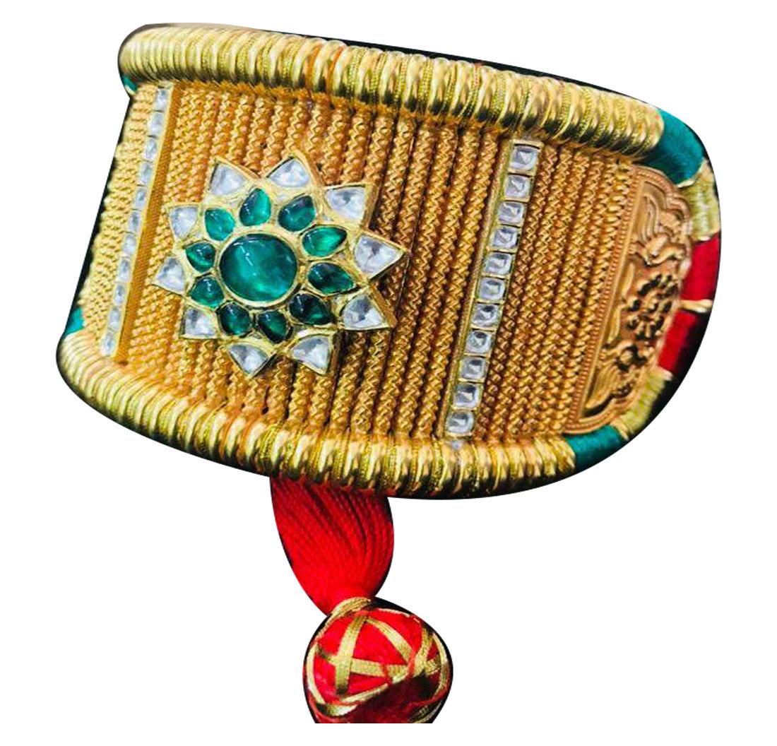 Gold Rajasthani Shoulder Wear BajuBandh -SSJGRA002