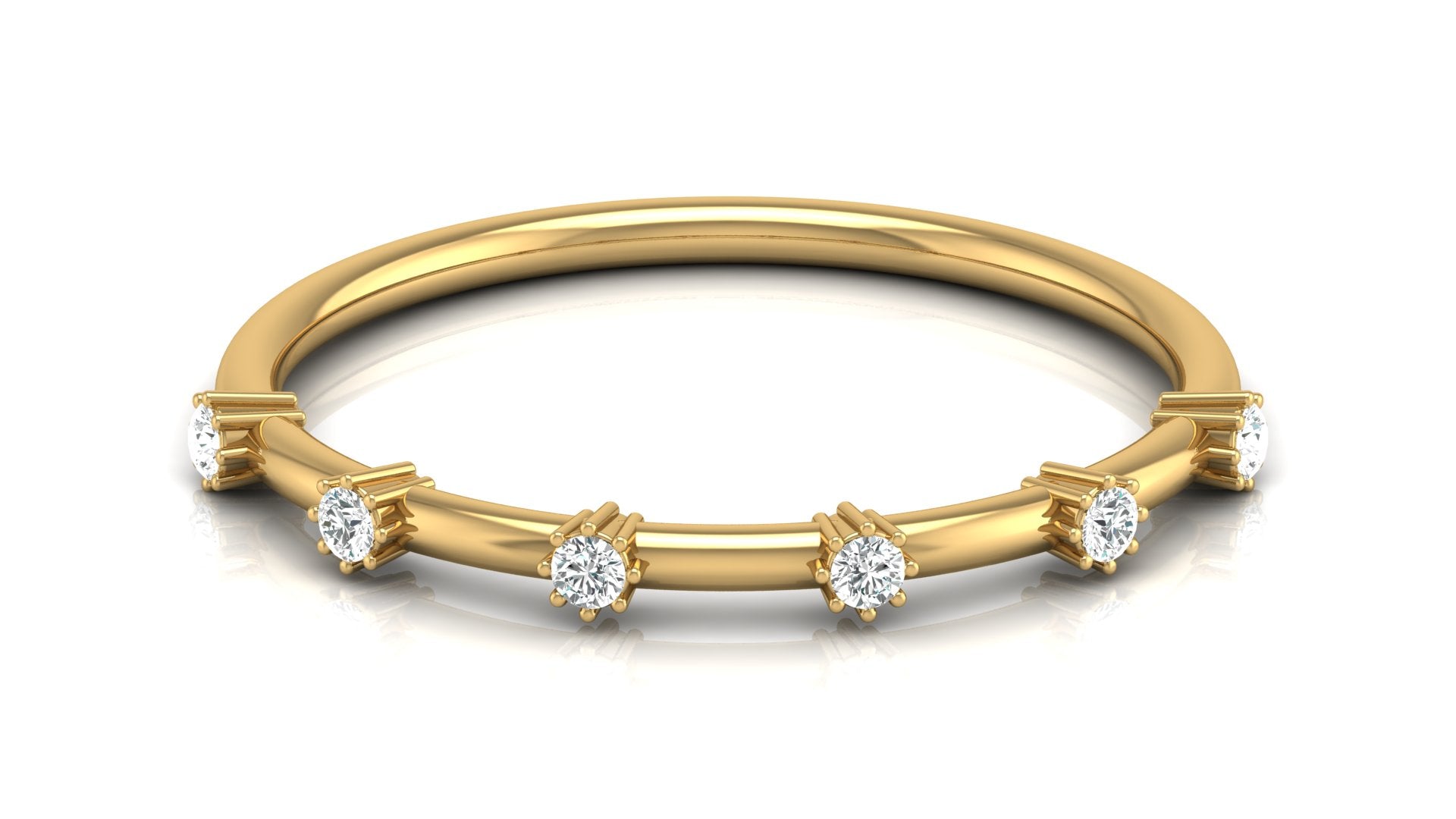 Wedding Bands Seventeen Diamond Ring-S14