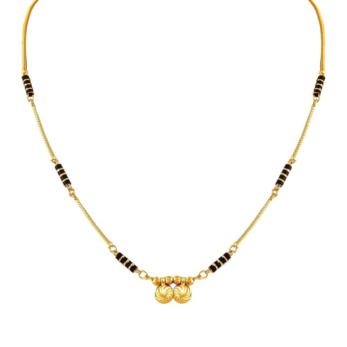 22k Gold Light Weight Mangalsutra for Women-SSJGM01 - Image 1