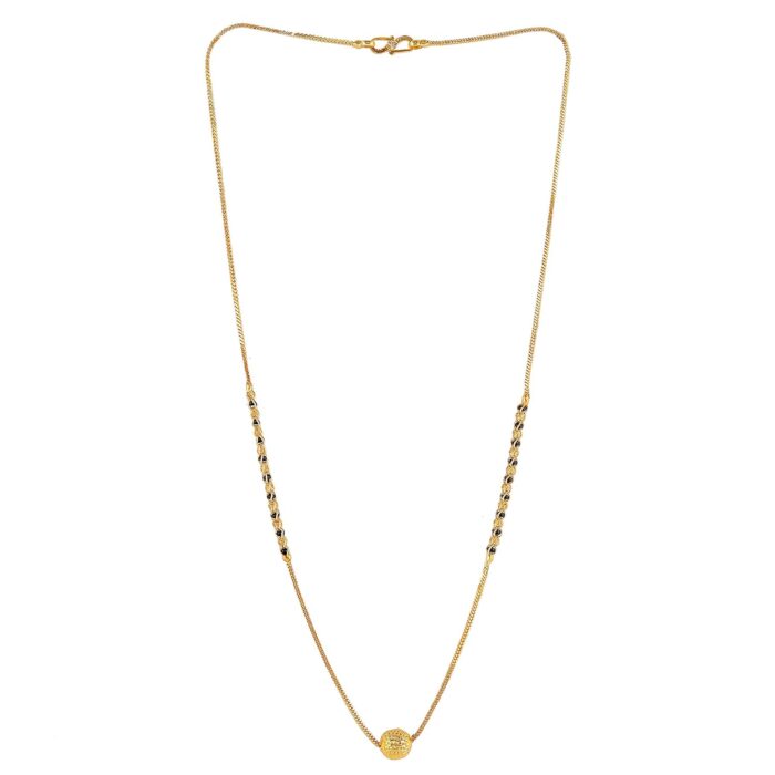 22k Gold Light Weight Mangalsutra for Women-SSJGM02 - Image 1