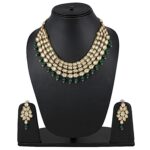22k Gold Kundan Necklace Set for Girls/Women-SSJGKN02
