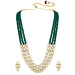 22k Gold Kundan Necklace Set for Girls/Women-SSJGKN01