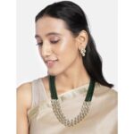 22k Gold Kundan Necklace Set for Girls/Women-SSJGKN01 - Image 3