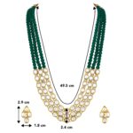 22k Gold Kundan Necklace Set for Girls/Women-SSJGKN01 - Image 4