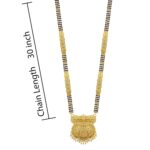 22k Gold Three Line Mangalsutra for Women-SSJGM04 - Image 2