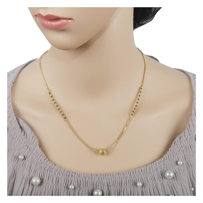 22k Gold Light Weight Mangalsutra for Women-SSJGM02 - Image 3