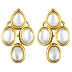 22k Gold Kundan Necklace Set for Girls/Women-SSJGKN01 - Image 6