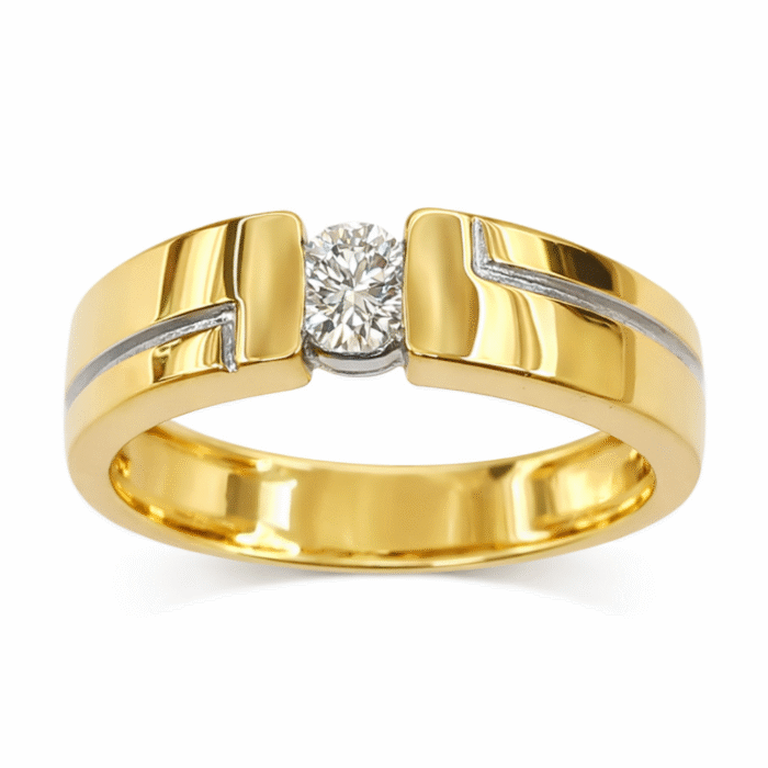 BCO.cecdc509-6921-4543-bf92-49fd83fcd987 18K Hallmarked Gold Single Diamond Ring