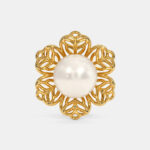 Pearl Laila Stud Earrings-SSJDE03 - Image 4