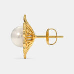 Pearl Laila Stud Earrings-SSJDE03 - Image 2