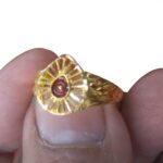 Brahma Kumaris 22K Hallmarked Gold Ring | 3.500gm Spiritual Jewelry-BKGR005
