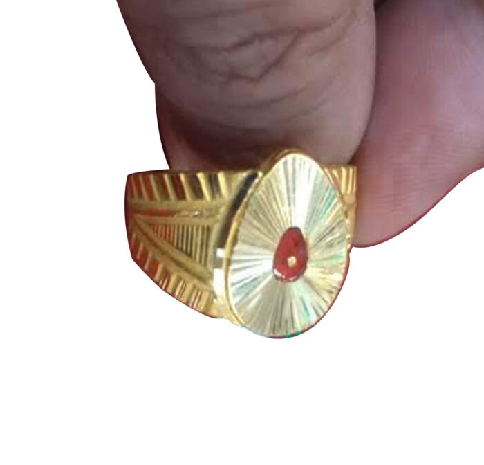 Brahma Kumaris 22k Hallmarked Gold Ring-7.500gm | Spiritual Jewellery -BKGR006 - Image 2