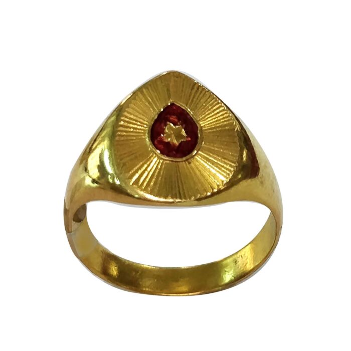 B.K Beautiful Baba Gold Ring-BKGR004 - Image 2