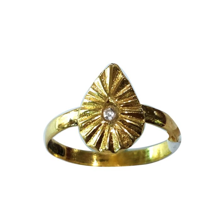 BKRing011 B.K Beautiful Light Weight Baba Gold Ring-BKGR007 - Image 1