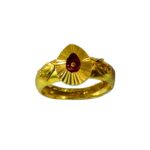 Brahma Kumaris 22k Hallmarked Gold Ring - 2.120gm | Spiritual Jewellery -BKGR010
