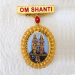 22K Hallmarked Gold Laxmi Narayan Designer Badge – Brahma Kumaris Spiritual Jewelry | Sai Jewellers-BKGBS10
