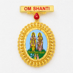 22K Hallmarked Gold Laxmi Narayan Designer Badge – Brahma Kumaris Spiritual Jewelry (8.950 gm) | Sai Jewellers-BKGBS11