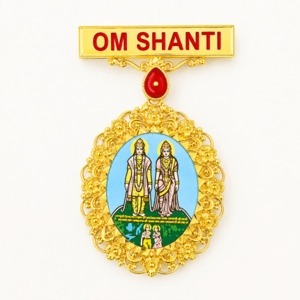 Gold Laxmi Narayan Designer Badge – Brahma Kumaris