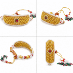22K Hallmarked Gold Rajasthani Punchi – Traditional Beaded Bracelet (9.150 gm) | Sai Jewellers -SSJGRA13 - Image 3