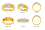 Men’s Diamond Finger Ring – 18K Glossy Hallmarked Gold with IGI Certified Natural Diamonds | Sai Jewellers -RMDG2 - Image 3