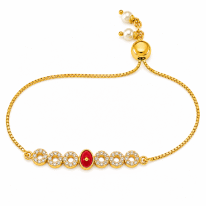 B.K Gold Brahma Kumaris Rakhi / Bracelet-BKGRA04