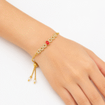 B.K Gold Brahma Kumaris Rakhi / Bracelet-BKGRA04 - Image 2
