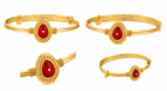 22K Hallmarked Gold Brahma Kumaris Kada – Lightweight Baba Symbol Design -BKGRA2 - Image 3