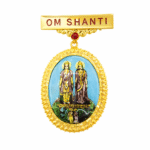 22K Beautiful Hallmarked Om Shanti BK Gold Badge with Laxmi Narayan Design | Sai Jewellers-BKGBS1