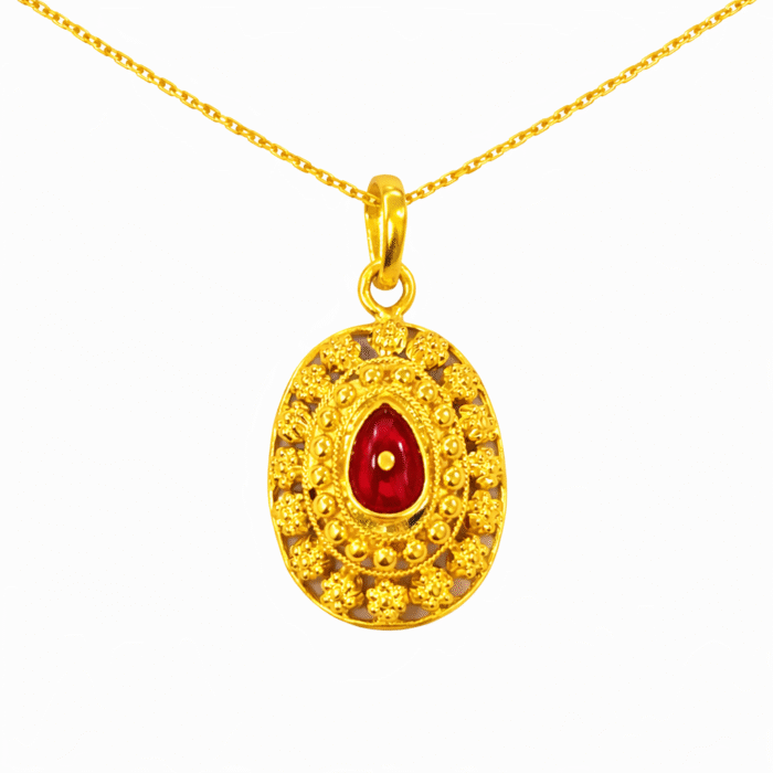 B.K Gold Baba Pendant-BKGP06 - Image 1
