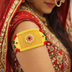 22K Hallmarked Gold Rajasthani Bajubandh – Traditional Designer Armlet (22.500 gm) | Sai Jewellers -SSJGRA2 - Image 2