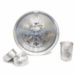925 Hallmarked Silver Thali Set – Premium Handcrafted Silverware