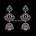 Diamond Jhumki Earrings-SSJDEJ02 - Image 3