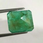 4.60 ct / 5.11 Ratti Panna  | Natural Emerald with Certificate Emerald Cut | Buddha Ratna