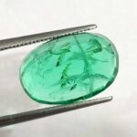 6.65 ct / 7.38 Ratti Panna  | Natural Emerald with Certificate Oval Cut | Buddha Ratna - Image 2