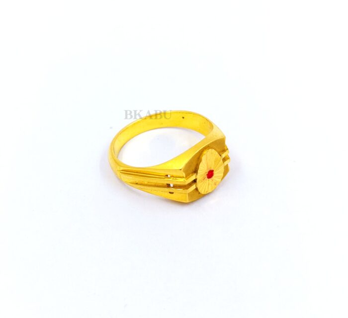 Brahma Kumaris 22k Hallmarked Gold Ring - 7.810gm | Spiritual Shivbaba Ring -BKGR015 - Image 3