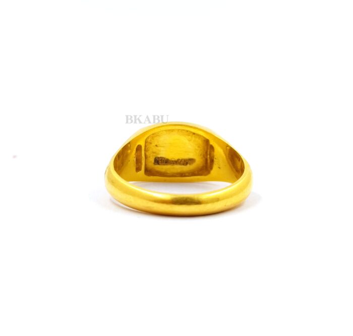 Brahma Kumaris 22k Hallmarked Gold Ring - 7.810gm | Spiritual Shivbaba Ring -BKGR015 - Image 4