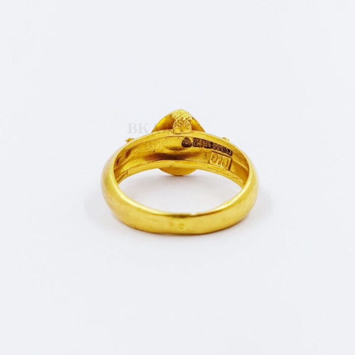 Brahma Kumaris 22k Hallmarked Gold Ring - 2.120gm | Spiritual Jewellery -BKGR010 - Image 3