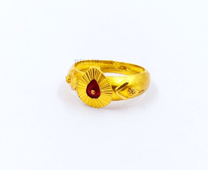 Brahma Kumaris 22k Hallmarked Gold Ring - 2.120gm | Spiritual Jewellery -BKGR010 - Image 5