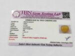 3.77 ct / 4.18 Ratti Pukhraj  | Yellow Sapphire with Certificate Oval Cut - Image 4