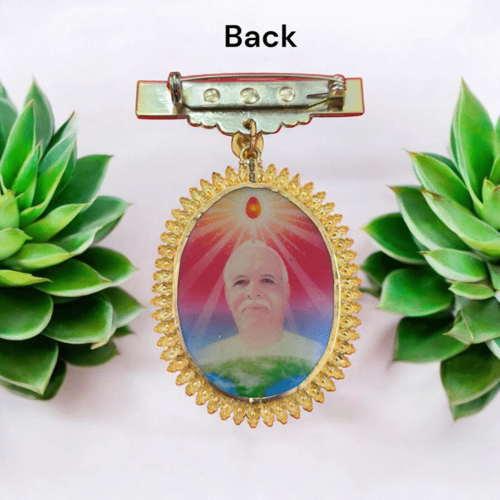 Brahma Kumaris 22K Gold Badge with Brahma Baba Photo on Both Sides – 4.560gm-BKGB3 - Image 2
