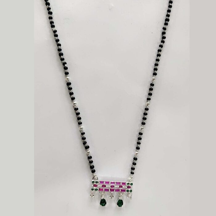 925 Sterling Silver Mangalsutra Gangaur Pendant With Chain | Gift for Women and Girls - Image 1