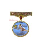 Divine elegance in 22K Gold –3.000 gm Brahma Kumaris Badge. Perfect for meditation, daily wear & gifting-BKGB6