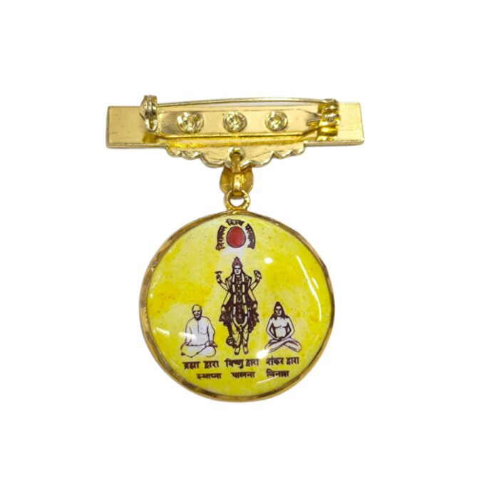 Divine elegance in 22K Gold –3.000 gm Brahma Kumaris Badge. Perfect for meditation, daily wear & gifting-BKGB6 - Image 2