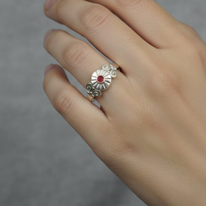 B.K Beautiful Baba Silver Ring in 92.5 Sterling Silver – BKSR01 - Image 2