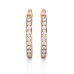 Light Daily Half Round Diamond Earrings-DH_RD_104 - Image 6