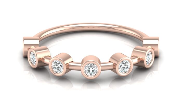 Seven-Cylinder Diamond Engagement Ring - S20 - Image 8