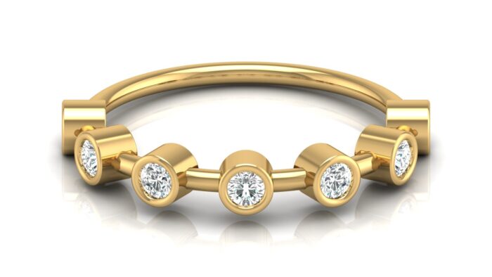 Seven-Cylinder Diamond Engagement Ring - S20 - Image 2