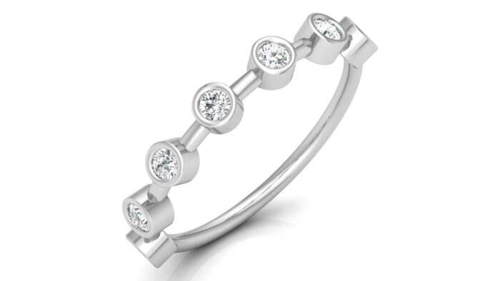 Seven-Cylinder Diamond Engagement Ring - S20 - Image 4